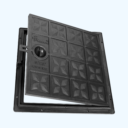 pvc manhole cover 18  x 18 manufacturer with locking system